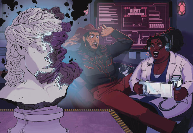 Madness in the Lab for CHANGE - Evil Hat Games (AD - Nala J. Wu)